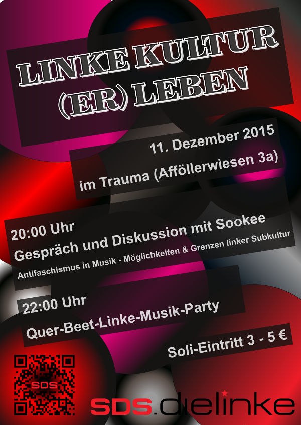 linke Kultur (er)leben – Diskussion mit Sookee & Party