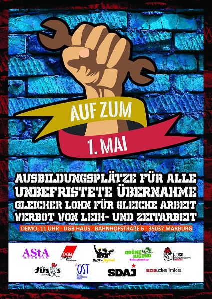 Auf zum 1. Mai – dem Internationalen Kampftag der Arbeiter*innenklasse !